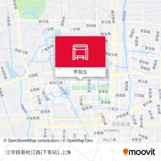 江学路新松江路(下客站)地图