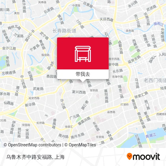 乌鲁木齐中路安福路地图