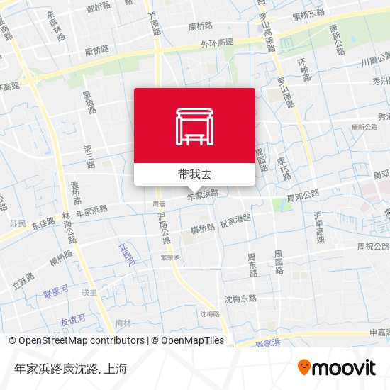 年家浜路康沈路地图