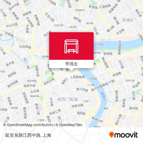 延安东路江西中路地图