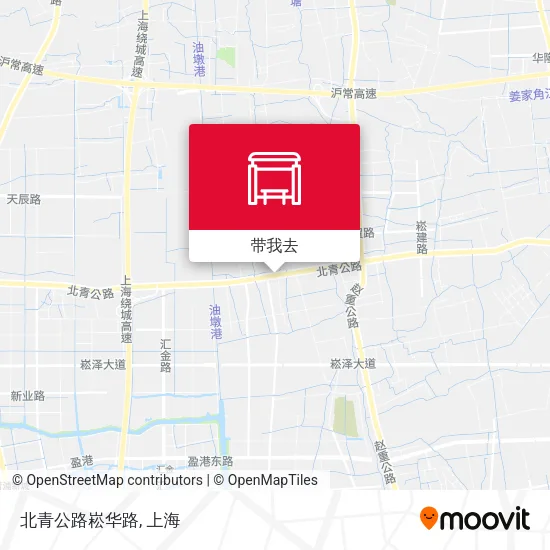 北青公路崧华路地图