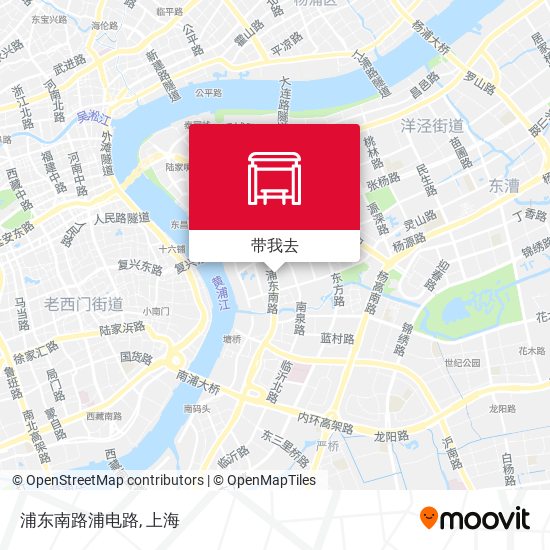 浦东南路浦电路地图