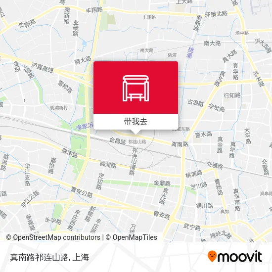 真南路祁连山路地图
