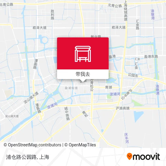 浦仓路公园路地图