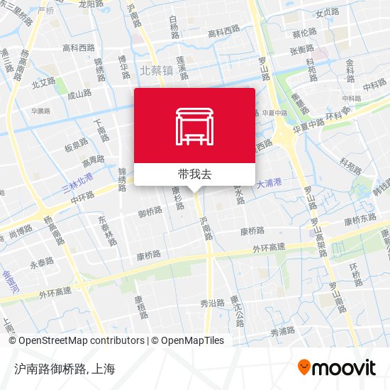 沪南路御桥路地图
