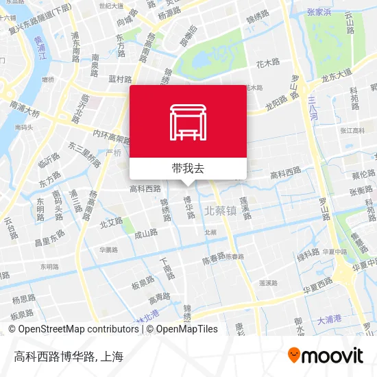 高科西路博华路地图