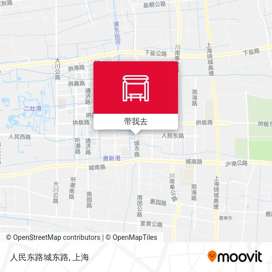 人民东路城东路地图
