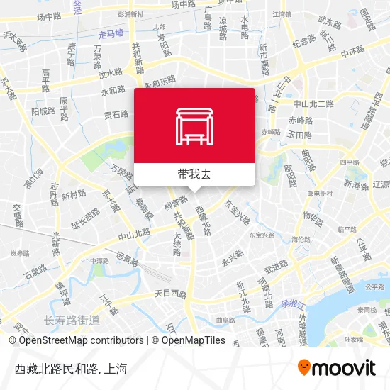 西藏北路民和路地图