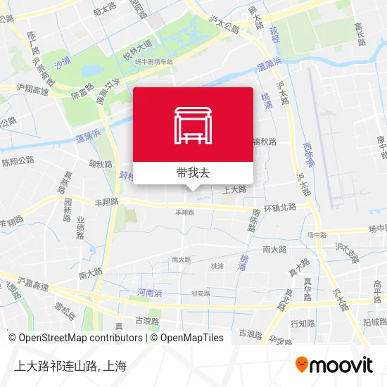 上大路祁连山路地图