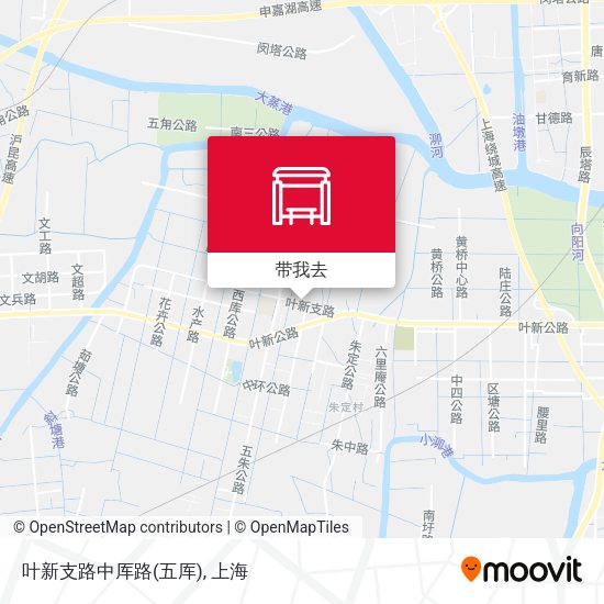 叶新支路中厍路(五厍)地图