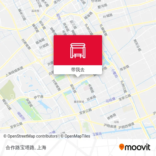 合作路宝塔路地图