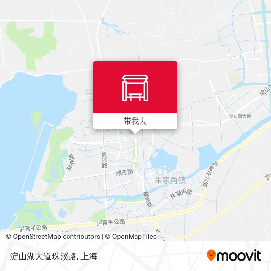 淀山湖大道珠溪路地图
