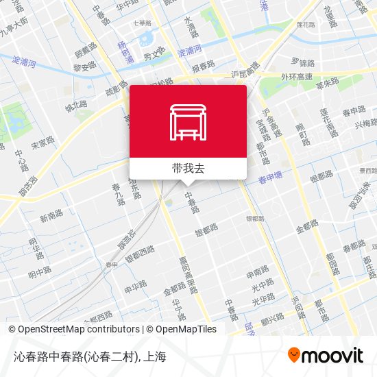 沁春路中春路(沁春二村)地图