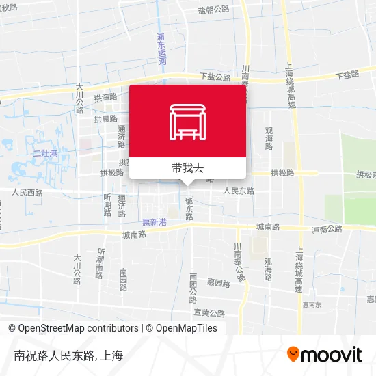 南祝路人民东路地图
