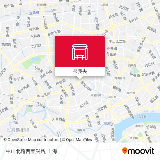 中山北路西宝兴路地图