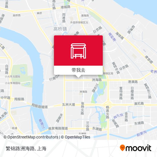 繁锦路洲海路地图