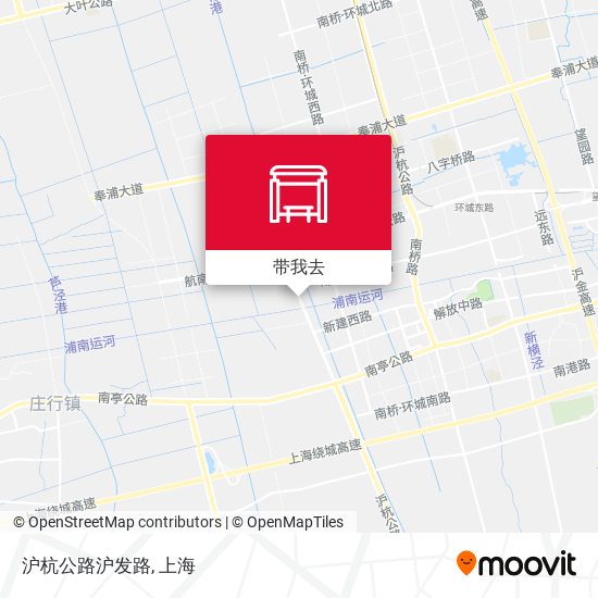 沪杭公路沪发路地图