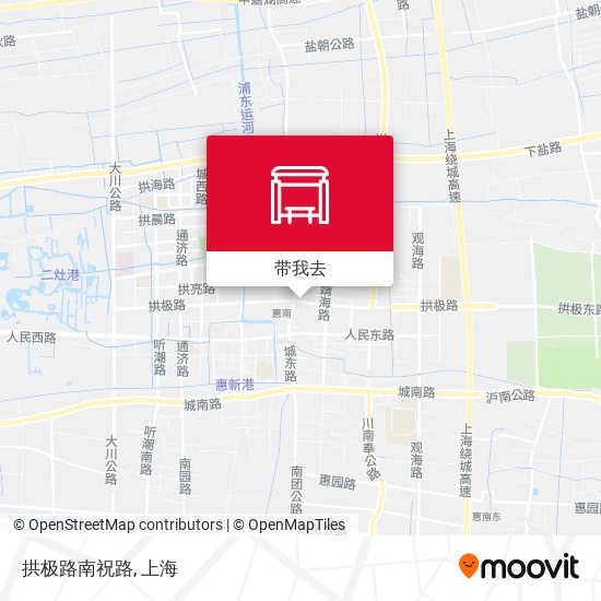 拱极路南祝路地图