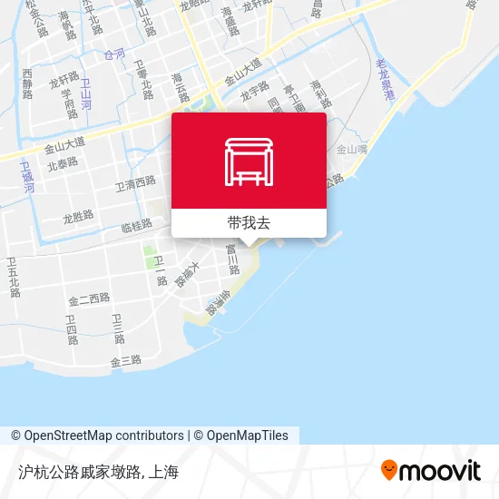 沪杭公路戚家墩路地图