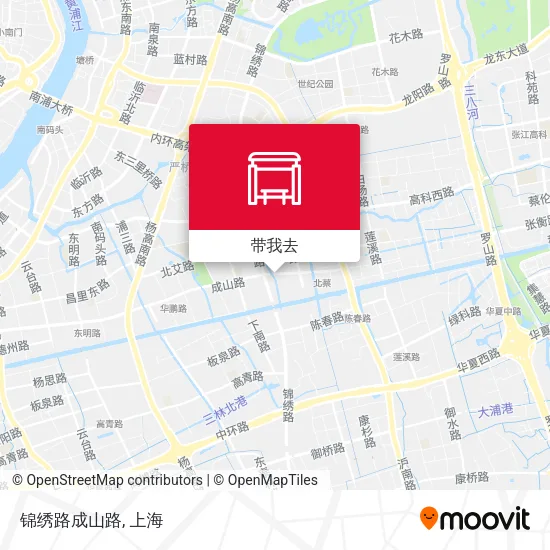 锦绣路成山路地图