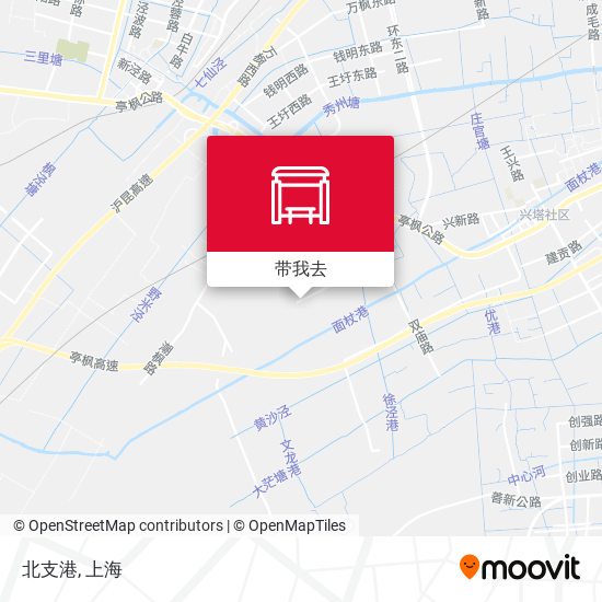 北支港地图