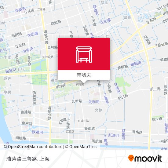 浦涛路三鲁路地图
