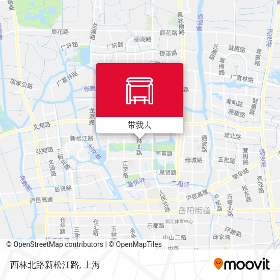 西林北路新松江路地图