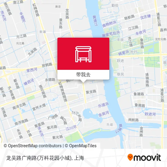 龙吴路广南路(万科花园小城)地图