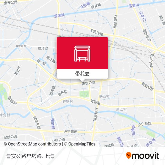曹安公路星塔路地图