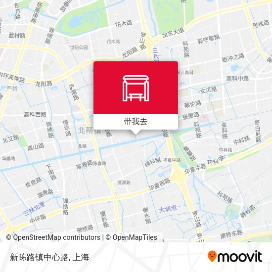新陈路镇中心路地图