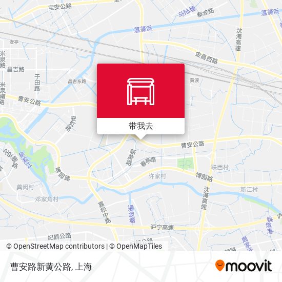 曹安路新黄公路地图