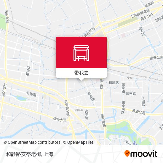 和静路安亭老街地图