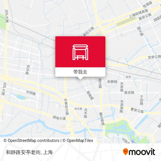和静路安亭老街地图