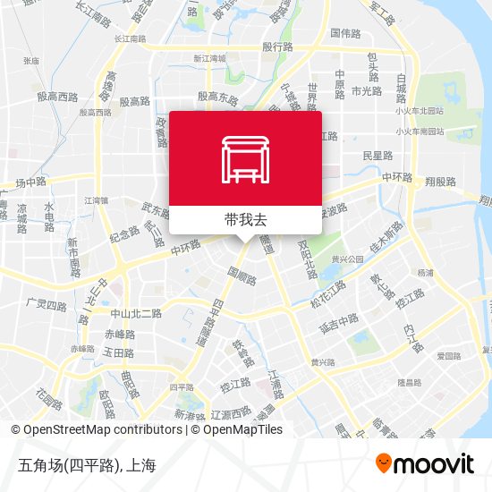 五角场(四平路)地图