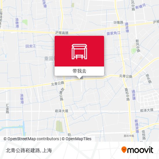 北青公路崧建路地图