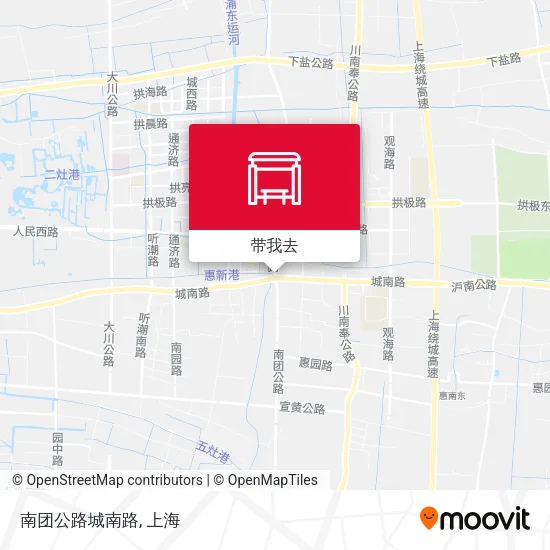 南团公路城南路地图