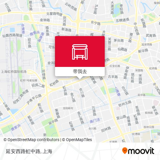 延安西路虹中路地图
