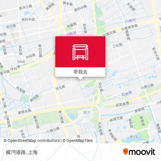 横沔港路地图