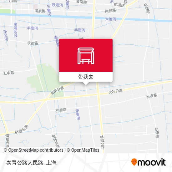 泰青公路人民路地图