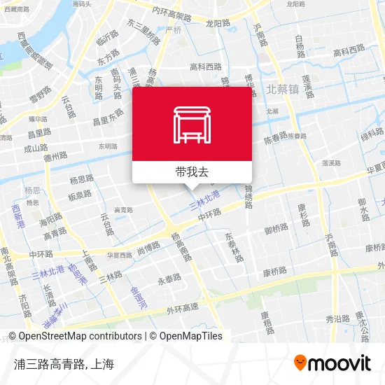 浦三路高青路地图