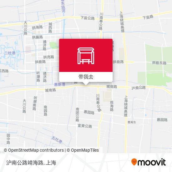 沪南公路靖海路地图