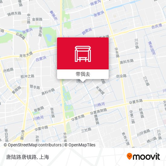 唐陆路唐镇路地图