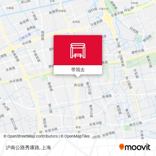沪南公路秀康路地图