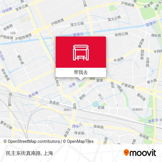 民主东街真南路地图