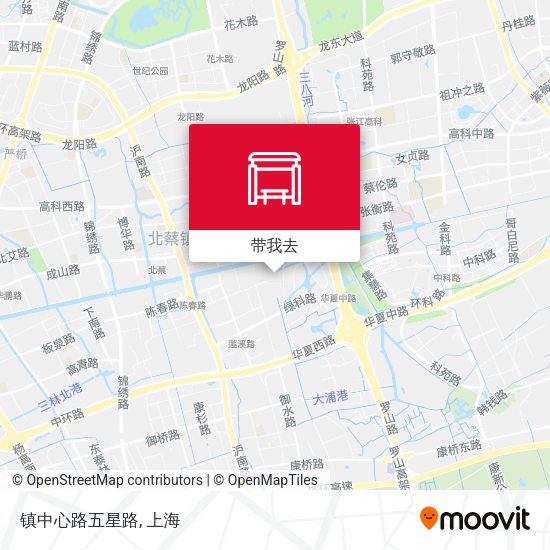 镇中心路五星路地图