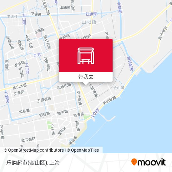 乐购超市(金山区)地图
