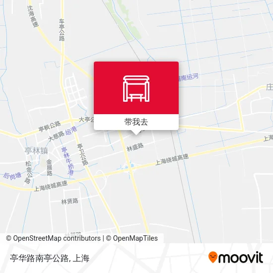 亭华路南亭公路地图