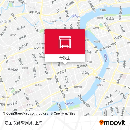 建国东路肇周路地图
