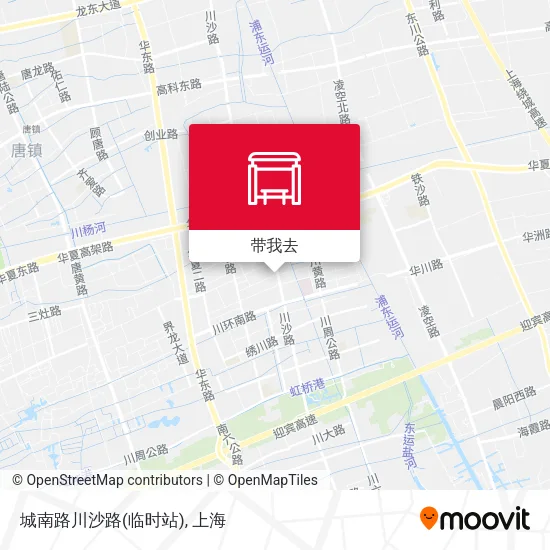 城南路川沙路(临时站)地图