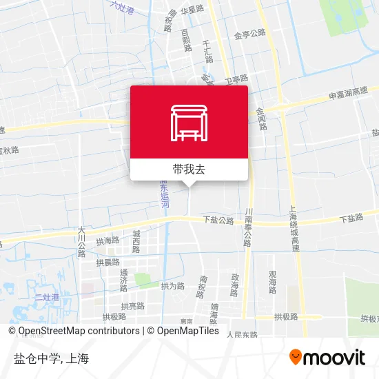 盐仓中学地图